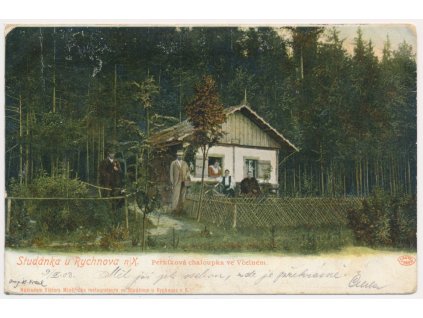 57 - Rychnovsko, Lázně Studánka, "Perníková chaloupka ve Včelném", 1903