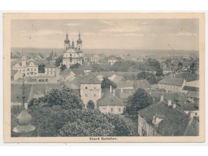 50 - Praha-východ, Stará Boleslav, celkový pohled, cca 1935
