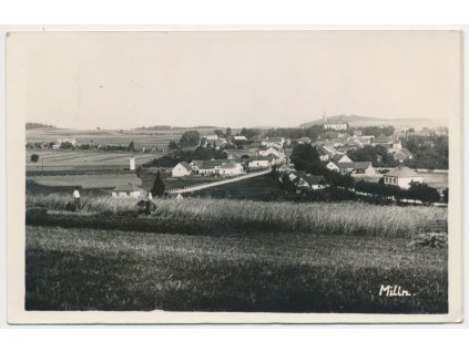 54 - Příbramsko, Milín, celkový pohled, cca 1942
