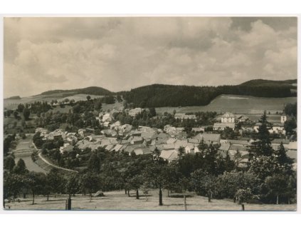 75 - Žďársko, Jimramov, celkový pohled, cca 1955