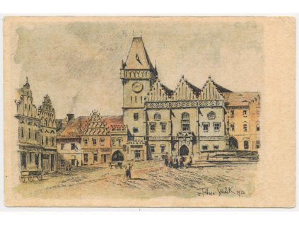 64 - Tábor, partie z náměstí, cca 1920