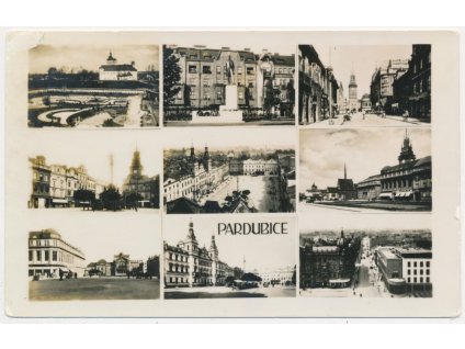 44 - Pardubice, 9-ti záběr dominant města, cca 1937
