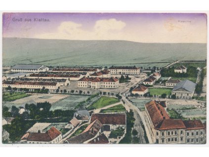 28 - Klatovy, Kasárny, celkový pohled, cca 1917