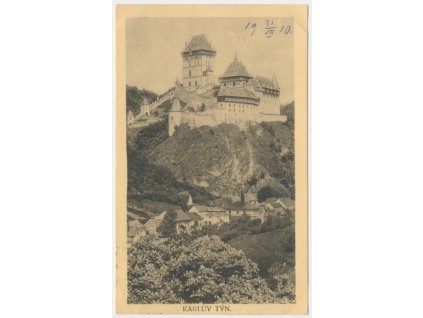 02 - Berounsko, hrad Karlštejn a podhradí - Karlův Týn, cca 1910