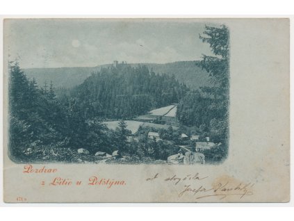 70 - Orlickoústecko, Litice nad Orlicí, celkový pohled, cca 1899