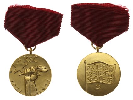 ČSSR, AE dekorace Proletáři všech zemí spojte se, stav 1/1