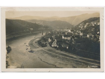 51 - Praha-západ, Davle, celkový pohled, cca 1930