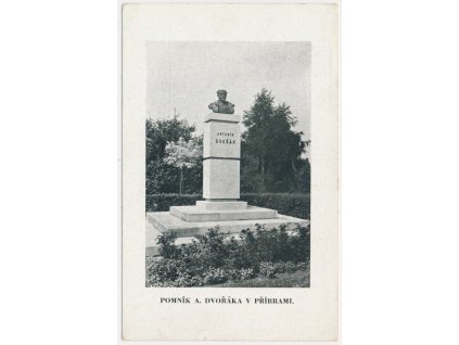 54 - Příbram, Pomník A. Dvořáka, cca 1935