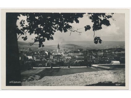 54 - Příbram, celkový pohled na město, cca 1930