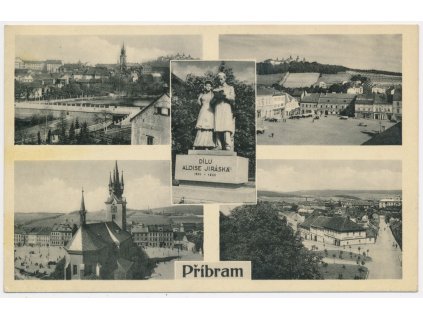 54 - Příbram, 5-ti záběr dominant města, cca 1941