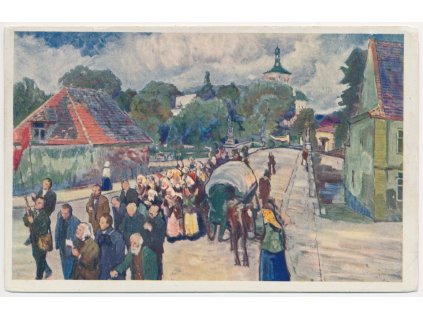 54 - Příbramsko, L. Kuba: Svatohorské procesí, cca 1925