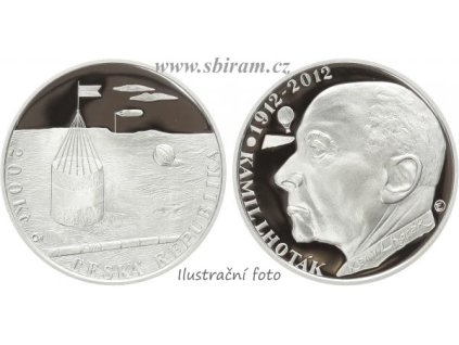ČR, mince 200 Koruna 2012 - 100. výročí narození Kamila Lhotáka, stav 0/0