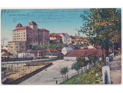 36 - Mladá Boleslav, Pohled na město, Nakl. A. Domalíp, cca 1913