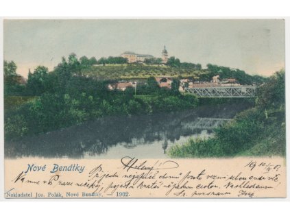 36 - Mladoboleslavsko, Nové Benátky, celkový pohled, cca 1902