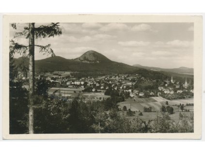 11 - Českolipsko, Nový Bor, celkový pohled, cca 1952