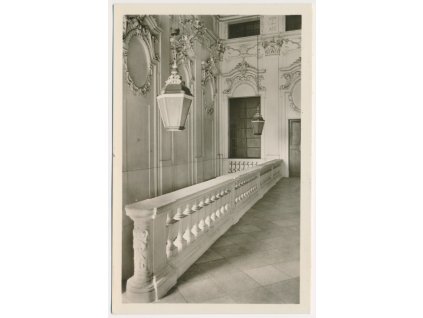 72 - Vyškovsko, Slavkov u Brna, interiér zámku, cca 1950