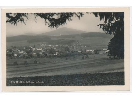 28 - Klatovsko, Chudenice, celkový pohled, cca 1946