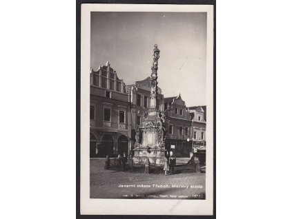 24 - Jindřichohradecko, Třeboň, morový sloup, cca 1940
