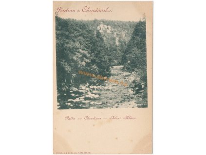 10 – Chrudimsko, partie na Chrudimce, Jelení Hlava, ca 1898