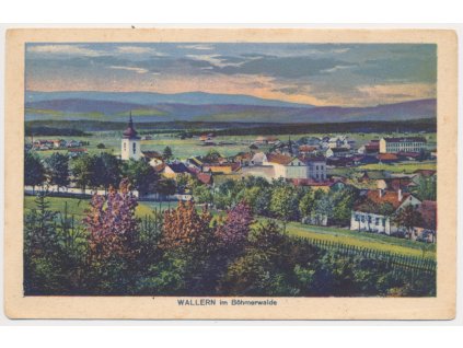 48 - Prachaticko, Volary (Wallern), celkový pohled, cca 1920