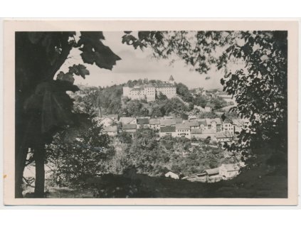 48 - Prachaticko, Vimperk, Šumava, pohled na město, cca 1946