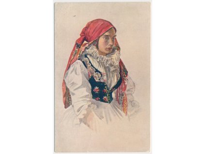 Josef Mánes (1820-1871), Děvče z Krakova, No. 78, cca 1912