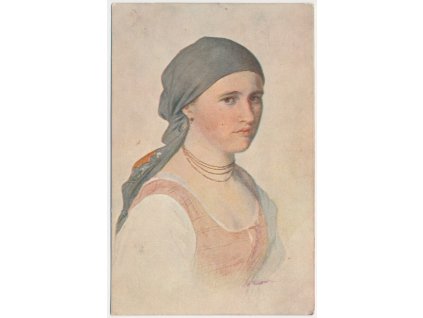 Josef Mánes (1820-1871), Děvče z Hané, cca 1917