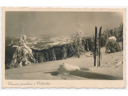 71 - Vsetínsko, Javorníky, Vánoční pozdrav z Valašska, cca 1939