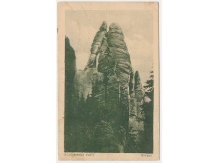 38 - Náchodsko, Adršpašské skály, Milenci, cca 1925