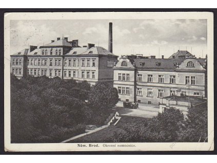 17 - Havlíčkobrodsko, Německý Brod, okresní nemocnice, cca 1938