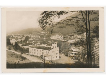 Slovensko, Trenčianske Teplice, Kúpele, Celkový pohl'ad, cca 1940