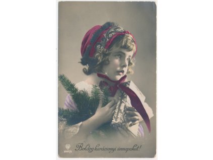 Námětová vánoční pohlednice, Boldog karácsonyi ünnepeket!, 1920