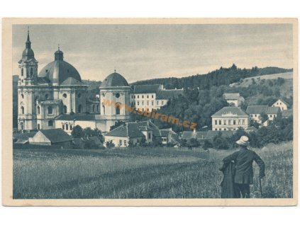 03 – Blansko, Křtiny, celkový pohled, ca 1930