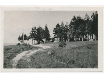 57 - Rychnovsko, Vamberk, Bednářova chata na Vyhlídce, cca 1941