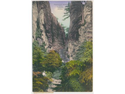 22 - Jičínsko, Prachovské skály, Císařská chodba, cca 1914