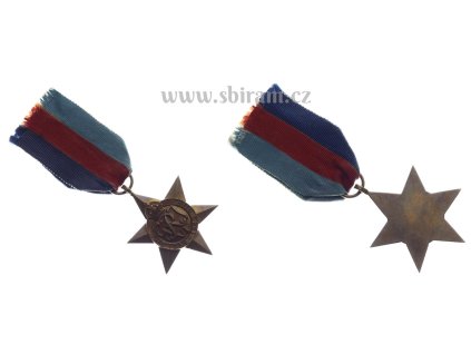 Velká Británie, Válečná hvězda 1939-1945, stuha, stav 1/1/1