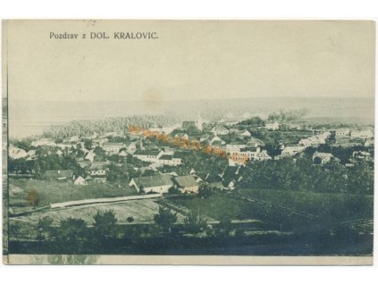 01 – Benešovsko, Dolní Kralovice, celkový pohled, ca 1920
