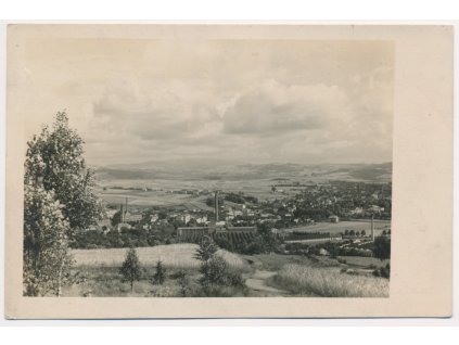 38 - Náchodsko, Hronov, celkový pohled, cca 1932