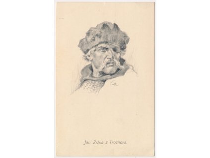 Portrétová pohlednice, Jan Žižka z Trocnova, cca 1935