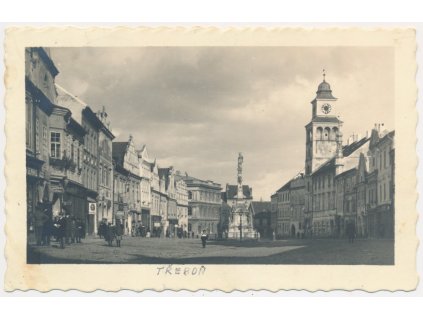 24 - Jindřichohradecko, Třeboň, oživené náměstí, cca 1932