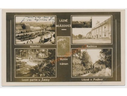 22 - Jičínsko, Lázně Mlázovice, 5-ti záběr dominant, cca 1931