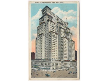 USA, New York City, Hotel Commonwealth, cca 1928