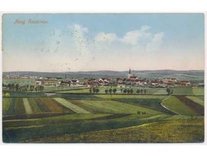 72 - Vyškovsko, Nový Rousínov, celkový pohled, cca 1911
