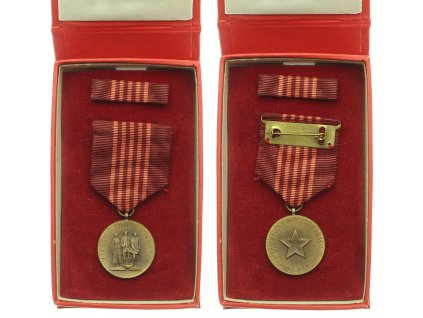 ČSSR, AE medaile 25.výročí pracujícího lidu, 1948/1973, stuha, stužka, etue