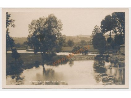 46 - Písecko, Mirovice, Partie z mostu, FOTO - FON, cca 1930