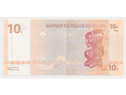 Kongo, 10 Franků, 2003, stav UNC
