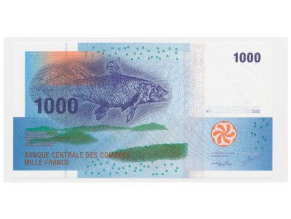 Komory, 1000 Franků, 2005, stav UNC