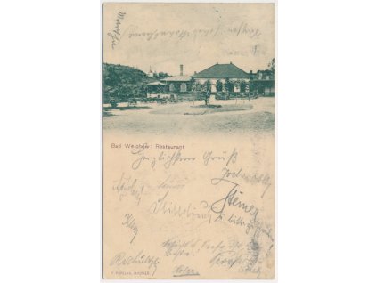 38 - Náchodsko, Lázně Velichovky (Bad Welchow), Restaurace, 1899