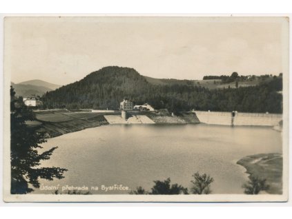 71 - Vsetínsko, Údolní přehrada na Bystřičce, cca 1939