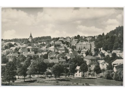 41 - Olomoucko, Moravský Beroun, celkový pohled, cca 1950